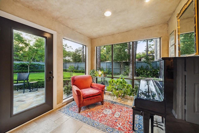 view of sunroom / solarium