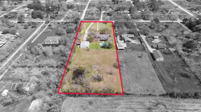 6211 Sjolander Rd, Baytown, TX 77521 - aerial overview of property's location featuring property boundaries highlighted