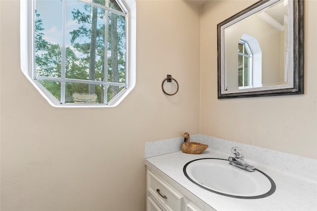 bathroom featuring vanity