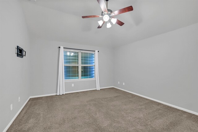 3213 Hatteras Dr, Texas City, TX 77591 - carpeted spare room featuring a ceiling fan and baseboards