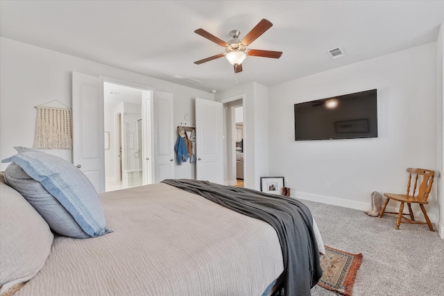 10059 Preserve Way, Conroe, TX 77385 - carpeted bedroom featuring baseboards and ceiling fan