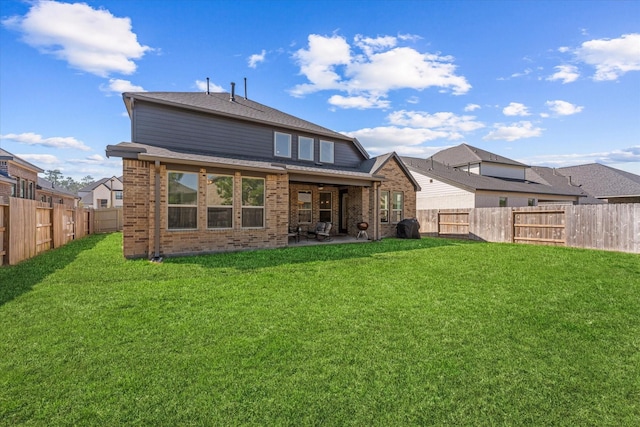 10059 Preserve Way, Conroe, TX 77385 - rear view of house with a patio and brick siding