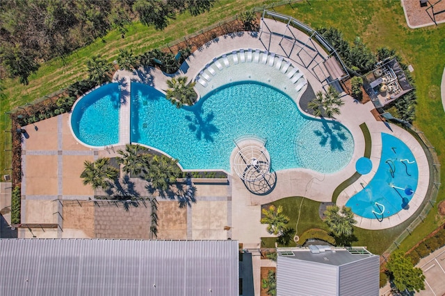 10059 Preserve Way, Conroe, TX 77385 - drone / aerial view of a pool area