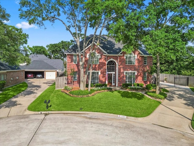 13402 Layton Castle Ln, Cypress, TX 77429 - view of front of property with brick siding and concrete driveway