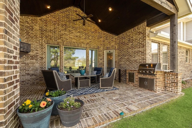 32319 Tall Oaks Way, Magnolia, TX 77354 - view of patio / terrace with area for grilling and outdoor dining area