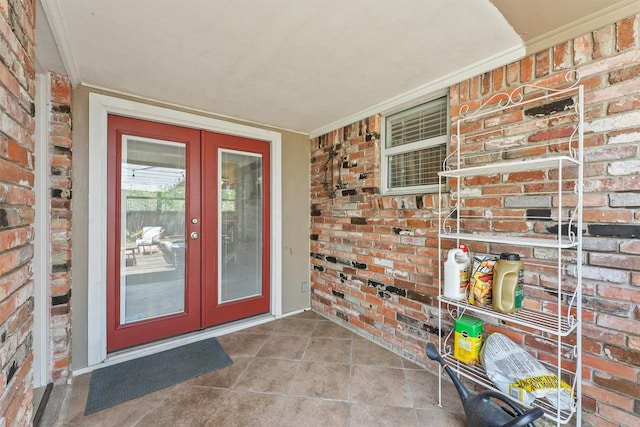 10438 Brinwood Dr, Houston, TX 77043 - doorway to property with french doors and brick siding