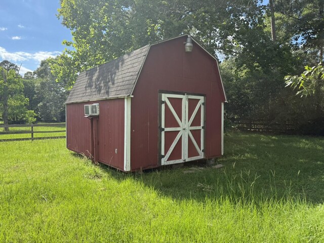 20215 Sapphire Cir, Magnolia, TX 77355 - view of shed with a wall unit AC