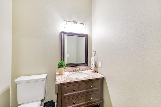 5523 Harvest Oak Landing Dr, Spring, TX 77386 - half bath with vanity and toilet
