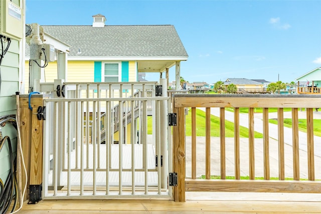 4126 Grayson Dr, Galveston, TX 77554 - gate featuring a residential view