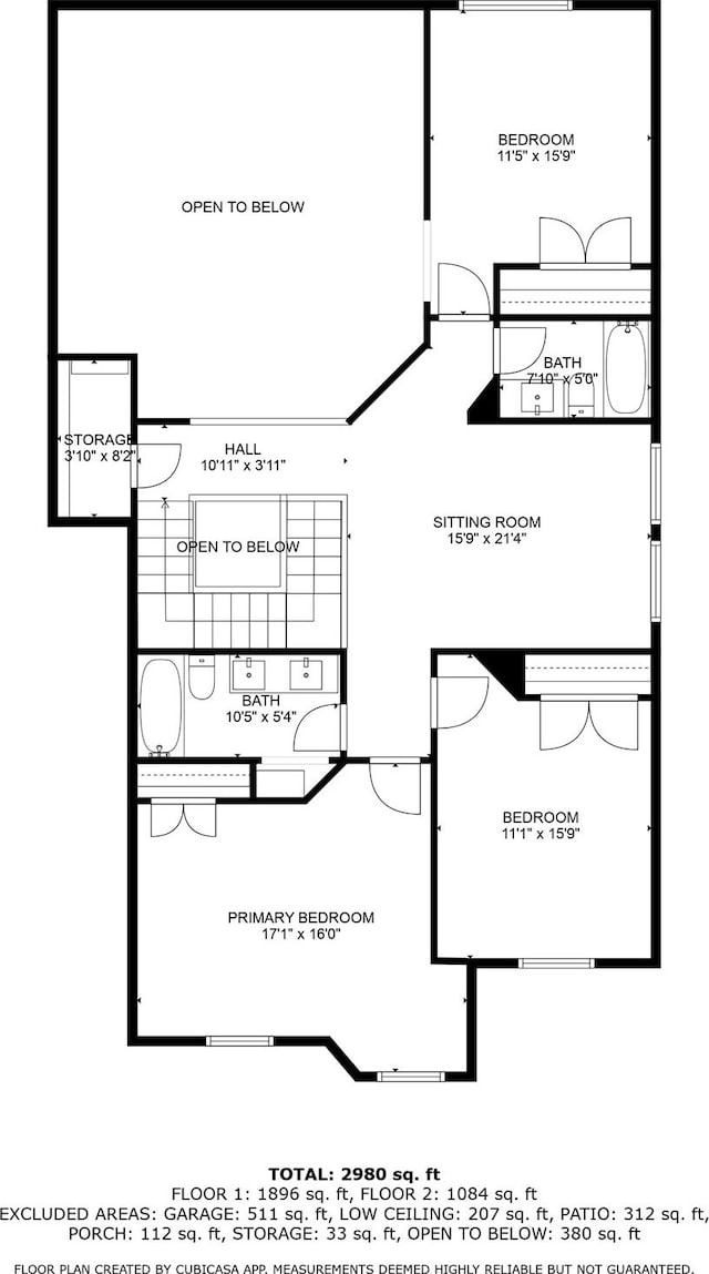 2807 Kingly Pine Trl, Conroe, TX 77385 - floor plan / room layout