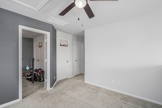 10906 Granite Chief Dr, Rosharon, TX 77583 - carpeted bedroom with baseboards and a ceiling fan