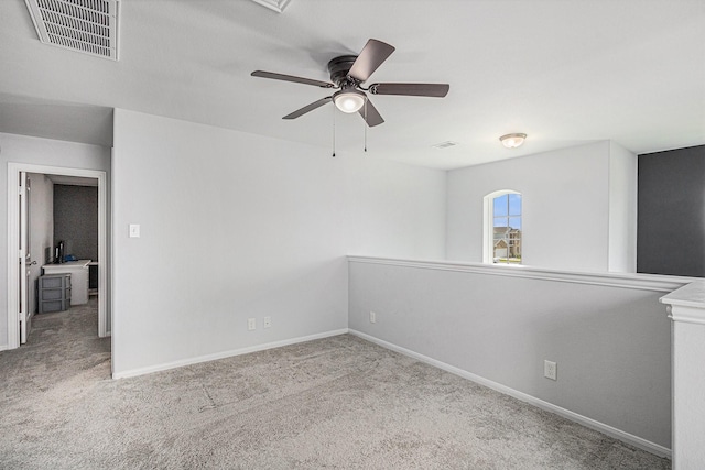 10906 Granite Chief Dr, Rosharon, TX 77583 - carpeted empty room with ceiling fan and baseboards