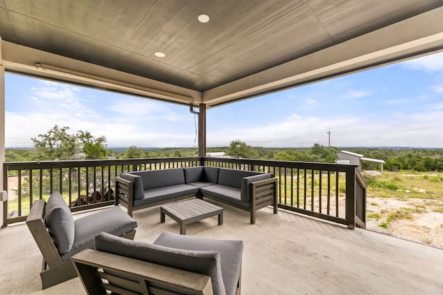 192 Primrose Path, Canyon Lake, TX 78133 - view of patio / terrace featuring an outdoor hangout area