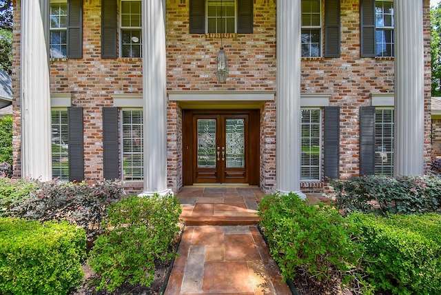 13602 Wendelyn Ln, Houston, TX 77069 - entrance to property featuring french doors and brick siding