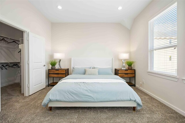 1013 Erin St Unit A, Houston, TX 77009 - carpeted bedroom featuring multiple windows, baseboards, and recessed lighting