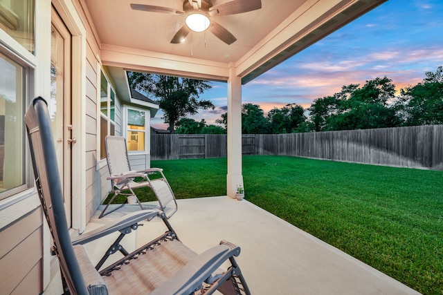 21310 Baldovin Way, Tomball, TX 77375 - view of patio with a ceiling fan