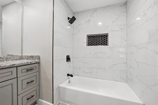3221 Texas Ave, Texas City, TX 77590 - full bath featuring vanity and tub / shower combination