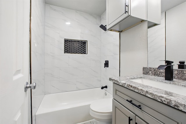 3221 Texas Ave, Texas City, TX 77590 - bathroom featuring vanity and shower / bathtub combination