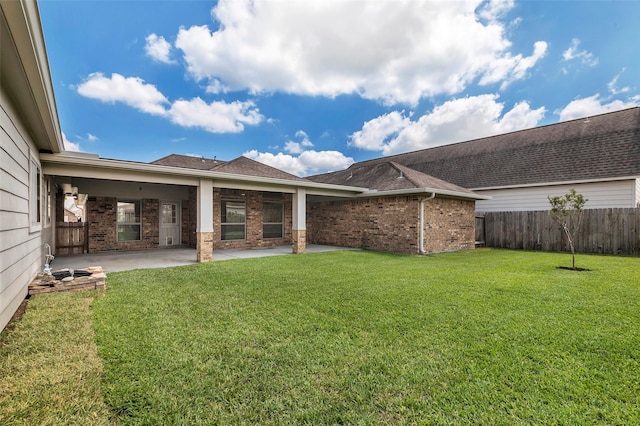6722 Hawkins St, Manvel, TX 77578 - view of yard with a patio
