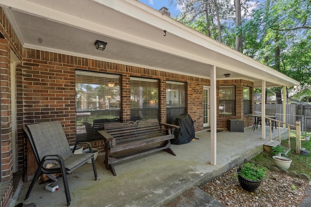 44 Westchester Dr, Conroe, TX 77304 - view of patio with fence and a grill