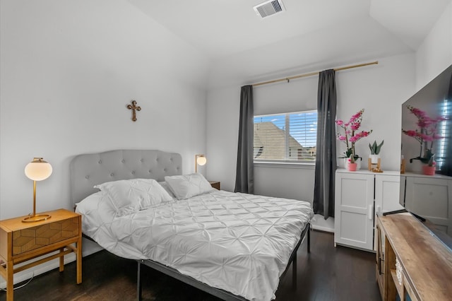 2824 Jehlon Ln, Conroe, TX 77385 - bedroom with dark wood-type flooring and lofted ceiling