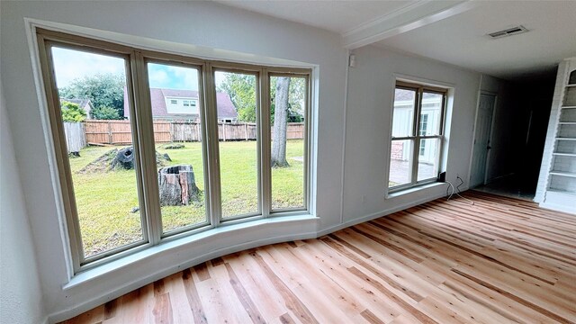 14406 Roundstone Ln, Houston, TX 77015 - entryway with light wood-style flooring and baseboards