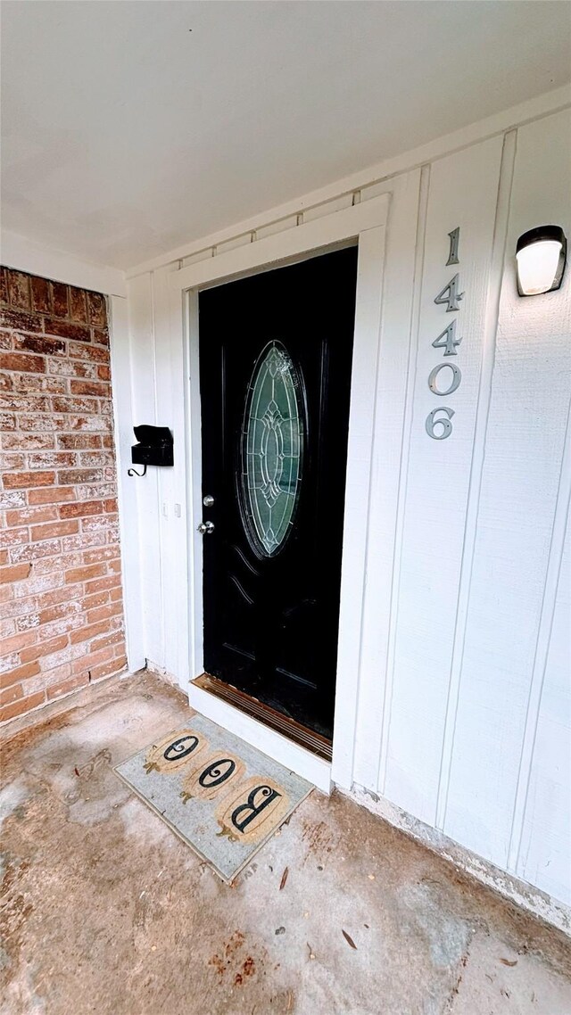 14406 Roundstone Ln, Houston, TX 77015 - property entrance with brick siding