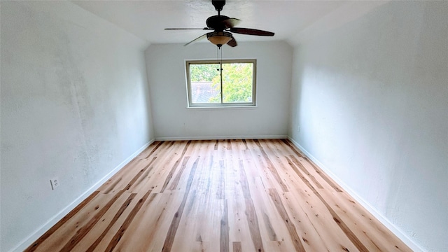 14406 Roundstone Ln, Houston, TX 77015 - unfurnished room featuring wood finished floors, a ceiling fan, and baseboards