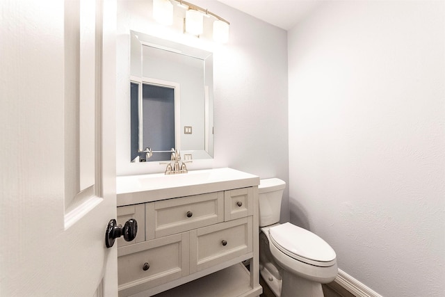 2030 Cutter Dr, League City, TX 77573 - half bathroom with toilet and vanity