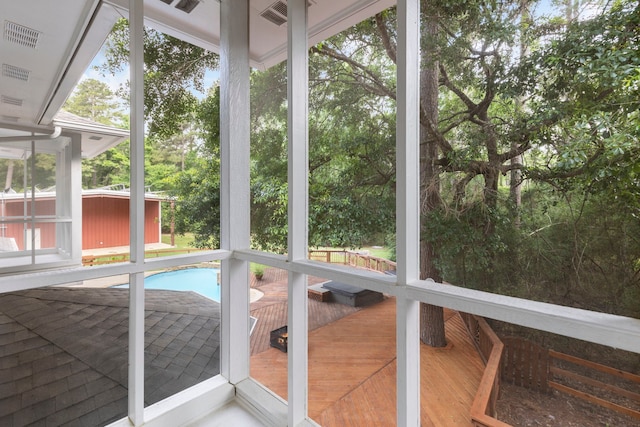 19906 Bayberry Creek Dr, Magnolia, TX 77355 - view of unfurnished sunroom