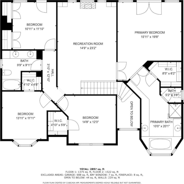 19906 Bayberry Creek Dr, Magnolia, TX 77355 - room layout