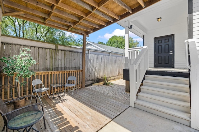 2107 54th St, Galveston, TX 77551 - deck with fence