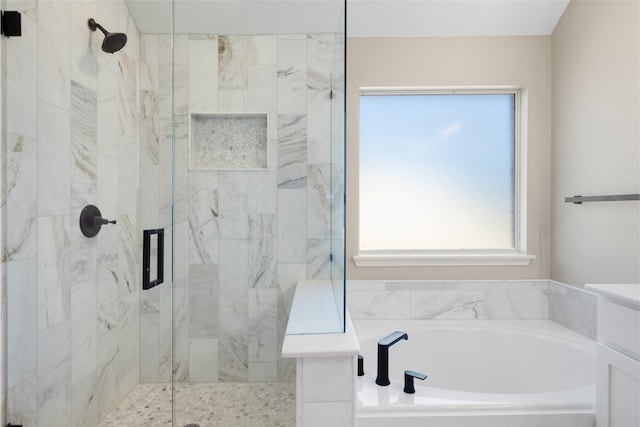 3804 Park Wood Dr, Corinth, TX 76208 - full bath with a stall shower and a garden tub