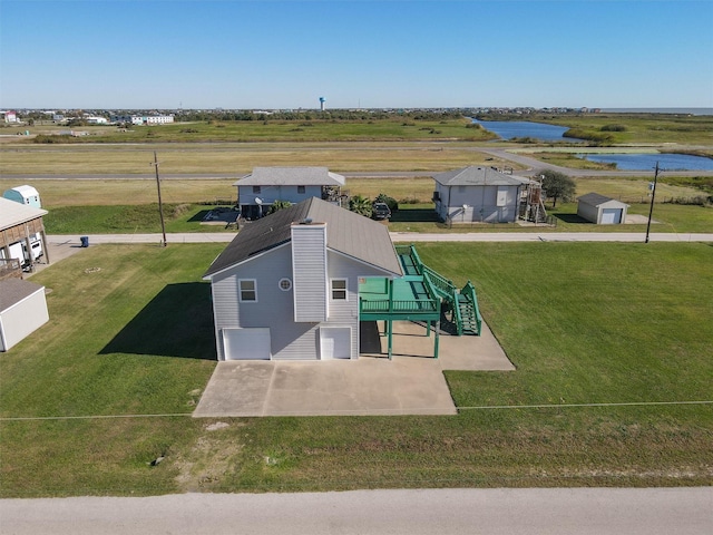 908 W Ln, Crystal Beach, TX 77650 - view from above of property with a nearby body of water