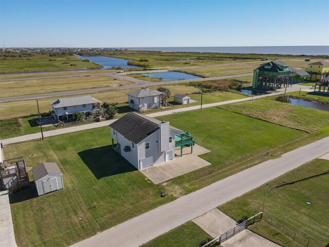 908 W Ln, Crystal Beach, TX 77650 - view from above of property featuring a nearby body of water