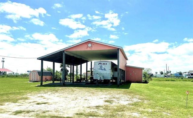 1139 Diamond Rd, Crystal Beach, TX 77650 - exterior space featuring a carport and driveway