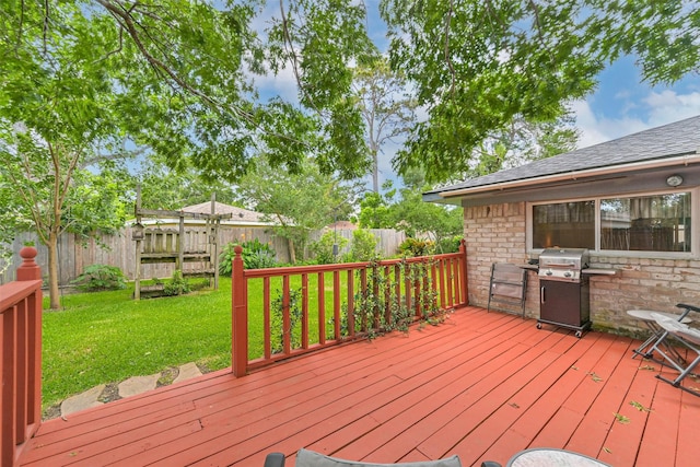 711 Seacliff Dr, Houston, TX 77062 - deck with area for grilling