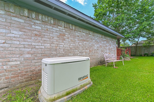 711 Seacliff Dr, Houston, TX 77062 - exterior view of a power unit, fence, and brick siding