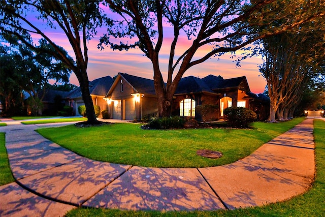 13702 Senca Park Dr, Houston, TX 77077 - single story home with concrete driveway, an attached garage, and a lawn