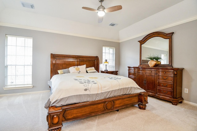 13702 Senca Park Dr, Houston, TX 77077 - bedroom featuring light colored carpet, baseboards, and ceiling fan