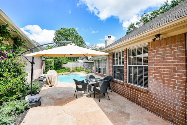 13702 Senca Park Dr, Houston, TX 77077 - view of patio / terrace featuring a fenced backyard