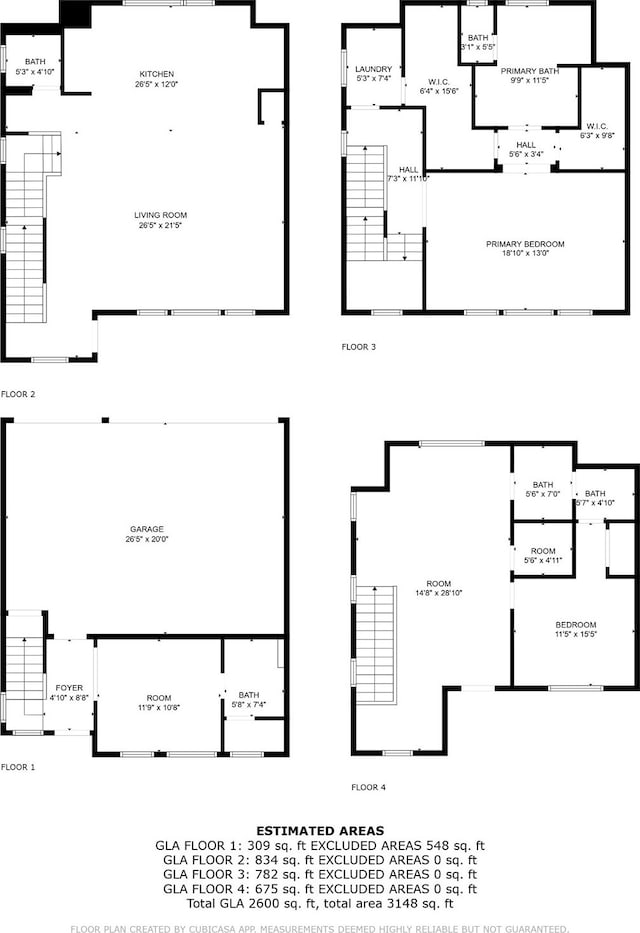 1505 Missouri St, Houston, TX 77006 - floor plan / room layout