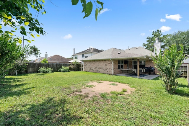 19030 Piney Way Dr, Tomball, TX 77375 - view of yard with a patio area