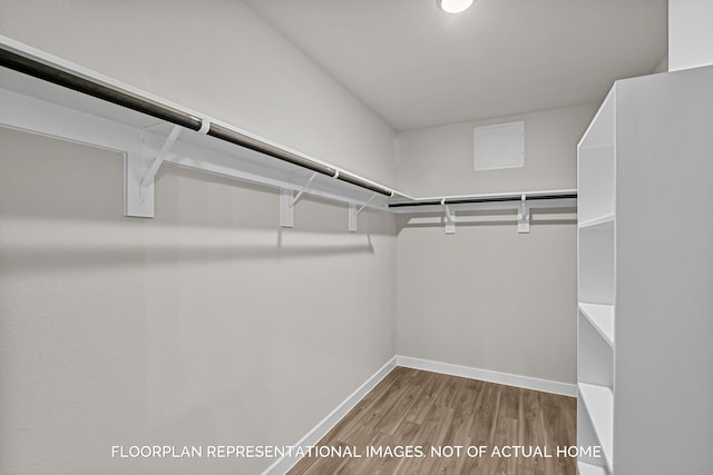 4981 Perennial Ln, La Marque, TX 77568 - spacious closet with wood finished floors