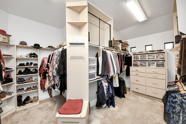 11503 Renaissance Dr, Montgomery, TX 77356 - spacious closet with light colored carpet and lofted ceiling