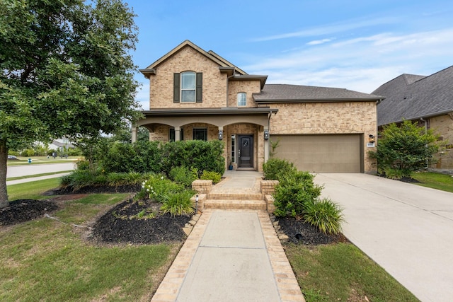 16114 Lake Amistad Pl, Cypress, TX 77433 - traditional home featuring driveway, an attached garage, and brick siding