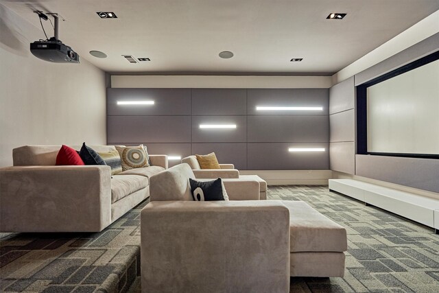 61 Parkgate, Shenandoah, TX 77381 - view of carpeted cinema room