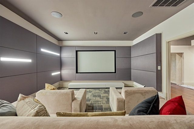 61 Parkgate, Shenandoah, TX 77381 - home theater with wood finished floors