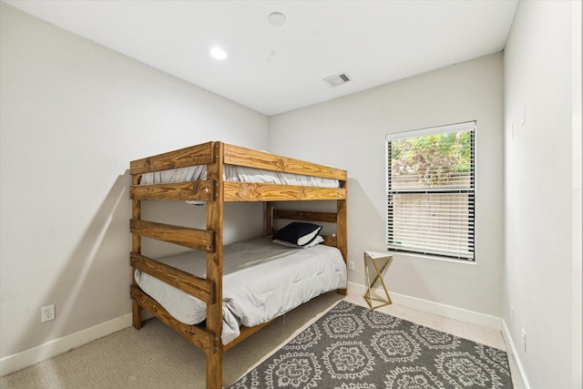 2805 Blodgett St Unit C, Houston, TX 77004 - carpeted bedroom featuring baseboards and recessed lighting