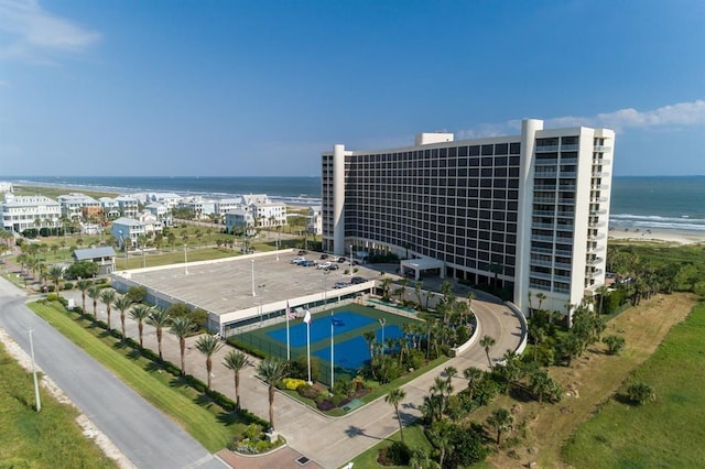 1401 E Beach Dr Unit 1205, Galveston, TX 77550 - drone / aerial view of a large body of water